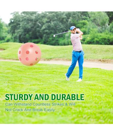 AQUEENLY 50-Pack Colored Plastic Golf Balls for Practice - Airflow Hollow Design for Swing Practice Indoors and Outdoors (5 Colors) - Buy Online on SooperMarket.com