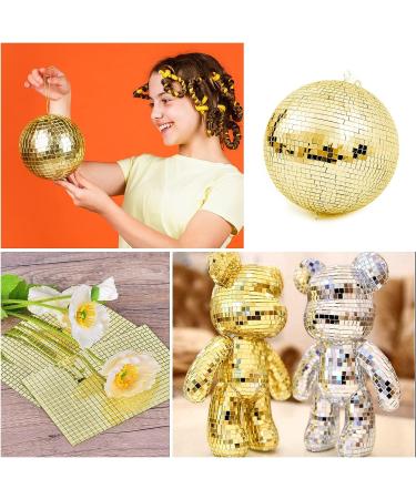 3600 Self-Adhesive Mirrors Mosaic Tiles Sticker for Crafts - Gold Square Glass Tiles Decoration - Buy Online on SooperMarket.com