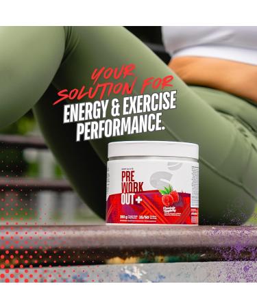 Shop Sante Pre Workout Plus Preworkout Energy Powder 150mg Caffeine Citrulline Beta Alanine Sports Drink Supplement for Men and Women 50 servings - Raspberry - Buy Online on SooperMarket.com