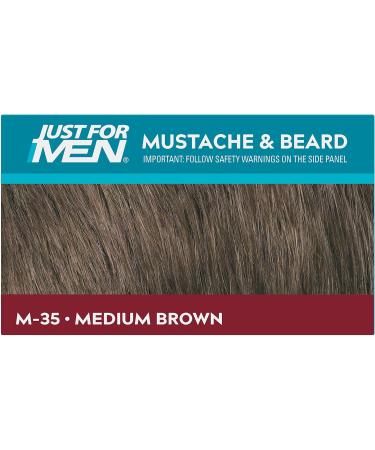 Just For Men M35 Medium Brown Moustache & Beard Dye - Eliminates Grey, Thicker & Fuller Look - Buy Online on SooperMarket.com