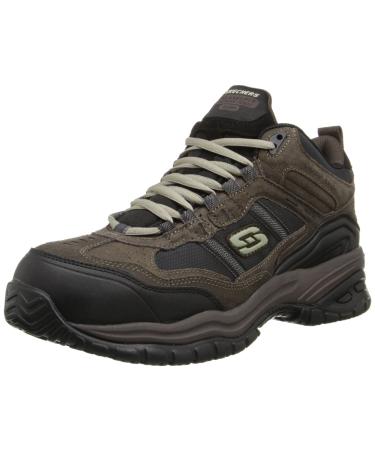 Skechers for Work Men's Soft Stride Canopy Slip Resistant Work Boot 11 Brown/Black