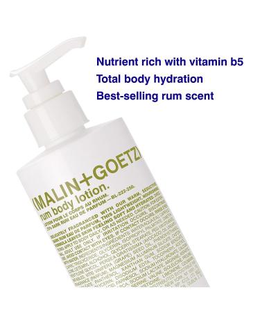 Malin + Goetz Rum Body Lotion 8.5 Fl Oz | Hydrating Lotion for Men and Women - Prevents Dry Skin, Cruelty-Free & Vegan - Buy Online on SooperMarket.com
