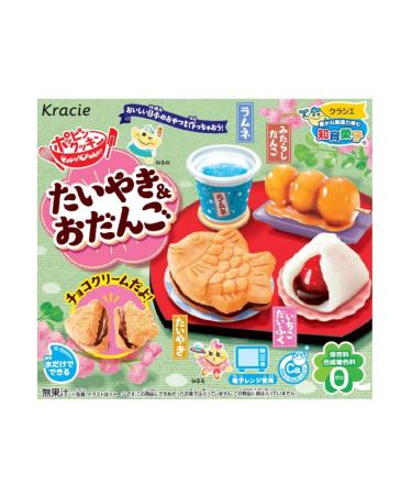 New! Popin Cookin DIY Taiyaki & Dango Japanese Sweets Kit Traditional Set & Drink Japan Mochi Ramune