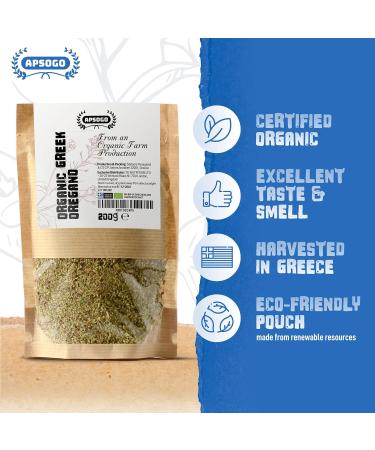 Apsogo Organic Dried Oregano from Greece - Premium Quality 200g - Buy Online on SooperMarket.com