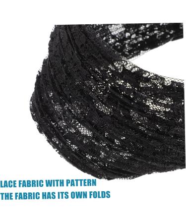 minkissy Wide Lace Headband Womens Fashion Headbands Hair Scrunchies for Women's Hair Black Girl Hair Accessories Black Headbands for Women Girl Headbands Girls Headband Women Headdress - Buy Online on SooperMarket.com
