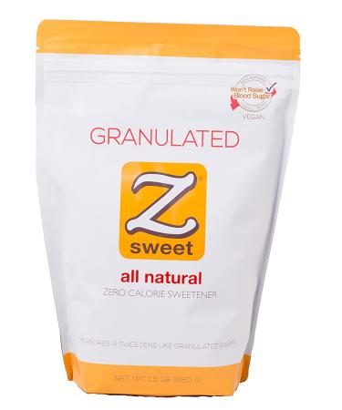 Z SWEET All-Natural Zero Calorie Sweetener 24 Oz - Non-GMO, Gluten-Free, Keto & Diabetic Friendly Erythritol Sugar Alternative - Buy Online on SooperMarket.com