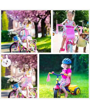 Pink Tassel Streamers Bike Handle Grips for Kids | Non-Slip Bicycle Handlebar Cover for Mountain Bike & Scooters | Cycling Replacement Parts - Buy Online on SooperMarket.com