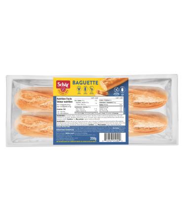 Schar Gluten Free Baguettes Non GMO Lactose & Wheat Free Quick and Delicious Parbaked Baguettes Pack of 2 Baguettes x 175g Sourdough White (Packaging May Vary)
