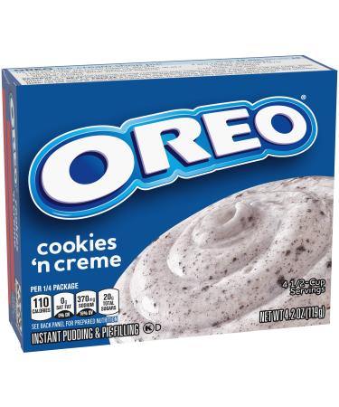 Oreo Cookies 'n Creme Instant Pudding and Pie Filling, 4.2 Ounce (5 Packs)