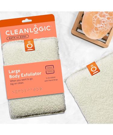 Clean Logic Large Body Exfoliator with Hand Strap - Pack of 2 - Buy Online on SooperMarket.com