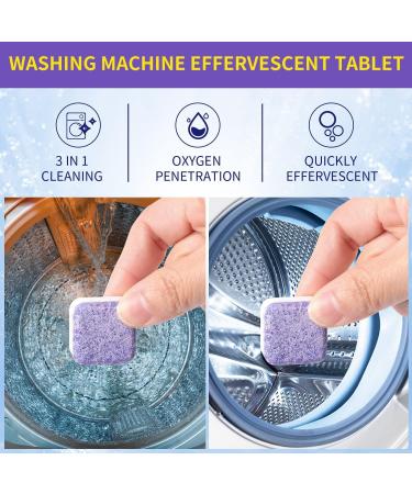 NATRUTH Washing Machine Cleaner 15 Pack Lavender Tablets | Solid Washer Deep Cleaning | Triple Decontamination Remover with Natural Formula | Front & Top Load Washers - Buy Online on SooperMarket.com