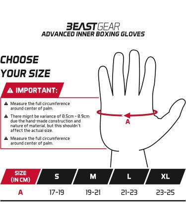 Beast Gear Pro Boxing Inner Gloves - High-Quality Gel Gloves for MMA & Martial Arts - Black/Yellow L - Buy Online on SooperMarket.com