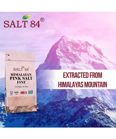 Himalayan Chef Pink Salt Fine Grain 1lb - Pure and Natural | Non-GMO - Buy Online on SooperMarket.com