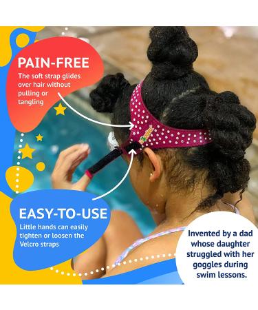 Frogglez Anti-Fog Swimming Goggles for Kids Under 10 | Recommended by Olympic Swimmers | Premium Pain-Free Strap | Pink Frog - Buy Online on SooperMarket.com