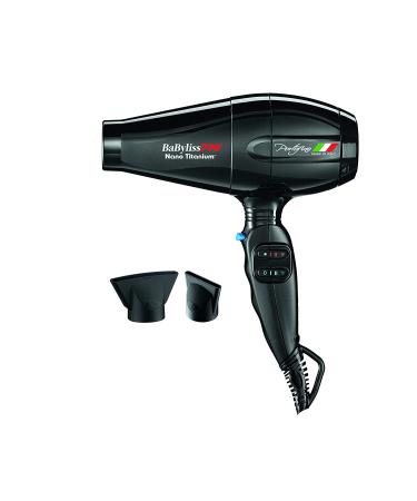 BaBylissPRO Nano Titanium Portofino Black Hair Dryer - Professional Salon Quality - Buy Online on SooperMarket.com
