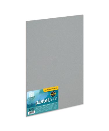 Ampersand Art Supply Pastel Painting Panel: Museum Series Pastelbord  12 x 16  Gray-1/8 Inch Depth
