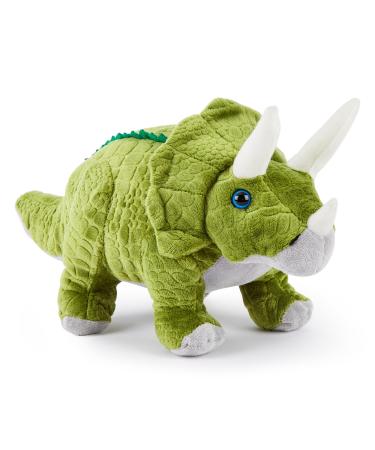 Zappi Co Plush Children's Stuffed Soft Cuddly Plush Toy-Part of Safari Animals Collection Perfect for Kids (30cm Depth)(Triceratops Dinosaur)