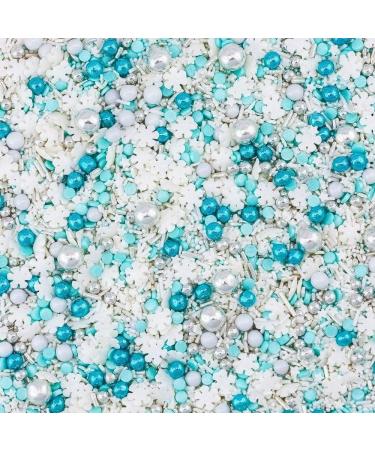 Super Sprinkle Schneegest ber 180g | Colorful Baking Sprinkles | Chocolate Pearl Cake Decoration | Sugar Snowflake Sprinkles | AZO Dye-Free | International Shipping - Buy Online on SooperMarket.com