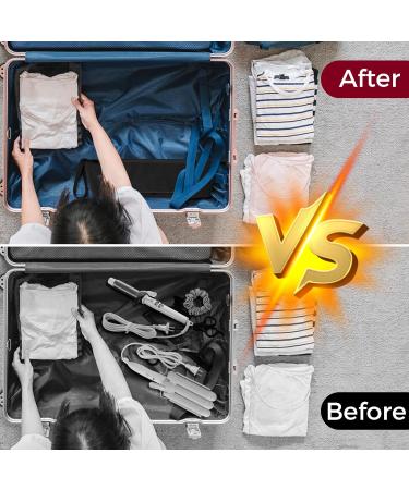 Hair Tools Travel Bag with Heat Resistant Mat - 2-in-1 Organizer for Flat Irons & Curling Irons | Essential Travel Accessories - Buy Online on SooperMarket.com