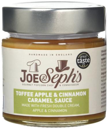Joe & Seph's Toffee Apple and Cinnamon Caramel Sauce (1 x 230g) 2 Star Great Taste Award Winner Vegetarian Made in the UK Dessert spread Toffee Apple Cinnamon Caramel 230 g (Pack of 1)