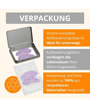Amathings Reusable Silicone Eye Pads - Anti-Aging Tear Bags & Wrinkles Relief | 100% Eco-Friendly | 2 Pairs in Quality Storage Box - Buy Online on SooperMarket.com