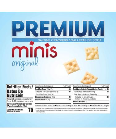 Premium Original Mini Saltine Crackers 11 oz - Savory Snack Essential - Buy Online on SooperMarket.com