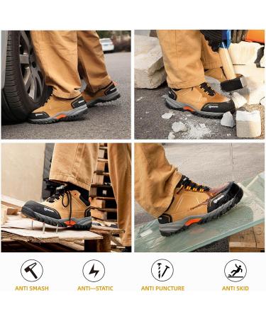 ANDANDA Men's Waterproof Hiking Work Boots - Lightweight and Durable for Industrial, Construction, Electronics Workshop - Size 10 X-Wide - Buy Online on SooperMarket.com