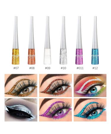 FREEORR 16 Colors Glitter Eyeliner Collection - Waterproof High Pigmented Metallic Shimmer Eyeliner Kit for Party & Festival Makeup - Buy Online on SooperMarket.com