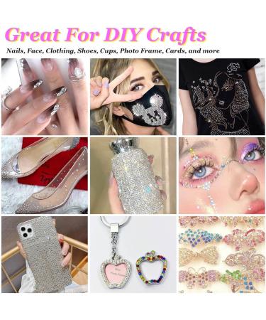 1500 PCS Flat Back Crystal Rhinestones Set with Tweezers and Picker Pen - Professional Nail Art Gems for Salon & Craft Decoration - Buy Online on SooperMarket.com