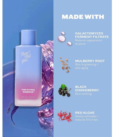 Then I Met You The Giving Essence - Hydrating & Brightening with Niacinamide - Vegan Clean Skincare (3.38 fl oz) - Buy Online on SooperMarket.com