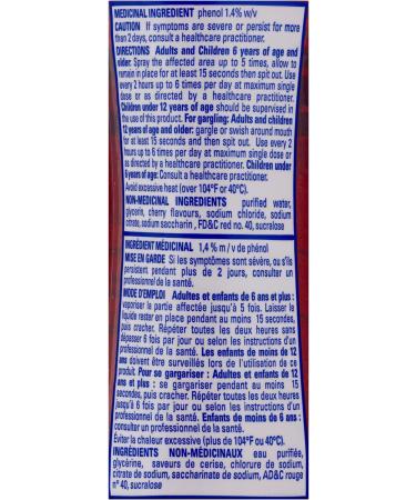 Chloraseptic Fast Acting Sore Throat Spray Cherry Flavour 177ml - Buy Online on SooperMarket.com