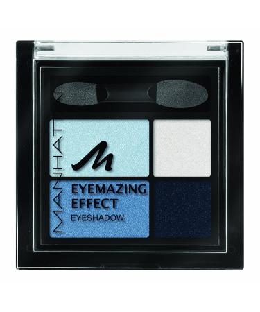 Manhattan Eyemazing Effect Eyeshadow Palette | Smokey Eyes | 4 Shimmering Colors | Got the Blues 71W | 5g - Buy Online on SooperMarket.com