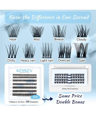 Lash Clusters 84 Pcs Eyelash Extensions D-Mix (8-16mm) - Thin Band & Soft Individual Lashes for DIY Cluster Eyelash Application (Gale D-8-16mix) - Buy Online on SooperMarket.com