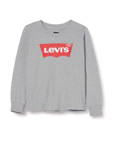 Levi's Kids l/s batwing tee Baby Boys 12 Months Grey Heather
