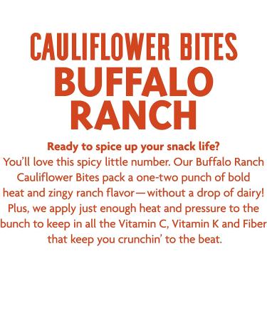 Rhythm Superfoods Organic Buffalo Ranch Cauliflower Bites - Gluten Free, 1.4 oz (Pack of 8) - Buy Online on SooperMarket.com