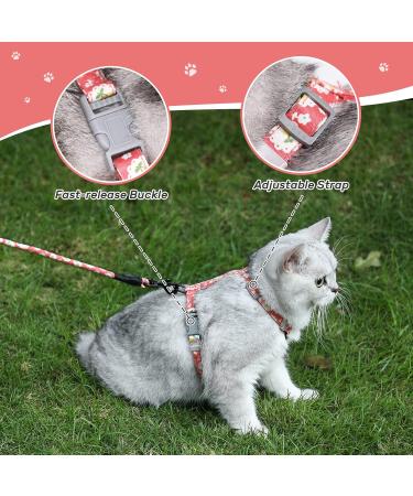 Petom Flower Pattern Cat Dishes & Leash Set | Round Lanyard for Cats - Shop Internationally! - Buy Online on SooperMarket.com