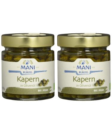 Buy MANI Organic Capers in Olive Oil - Pack of 2 (2 x 180g) | International Shipping Available - Buy Online on SooperMarket.com