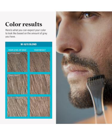 Just For Men Mustache & Beard Coloring - Blond M-10/15 (Pack of 3) | With Biotin, Aloe, and Coconut Oil - Buy Online on SooperMarket.com