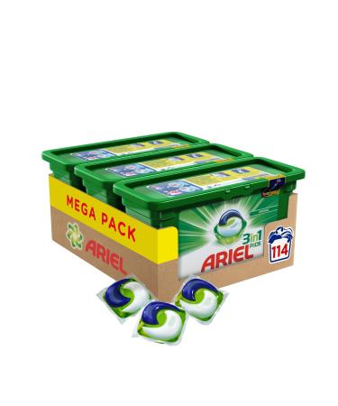 Ariel 3in1 PODS laundry detergent 114 washes Fresh 38 washes (pack of 3)