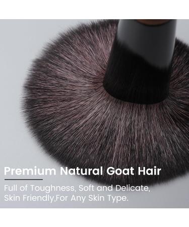Natural Goat Hair Makeup Brushes Set - Professional & Soft Travel Brushes for Makeup Artists - Buy Online on SooperMarket.com