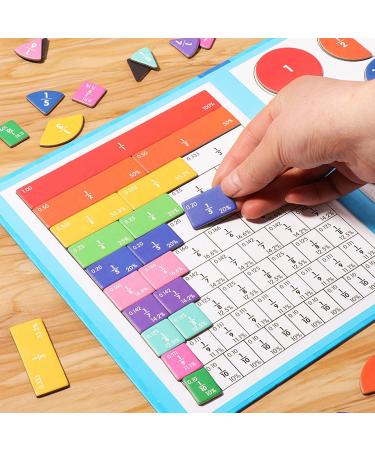 Buy Fractional Calculation Material Magnets | Montessori Magnetic Fraction Puzzle for Kids | Educational Math Learning Aids - Buy Online on SooperMarket.com