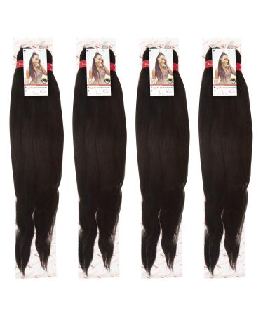 NEW 60 INCH PRE-PULLED XPRESSION Colour 2 (Dark Chocolate Brown) LAGOS BRAID PRE-PULLED PRE-STRECHED Hair Extension 60 2 In A Pack (Colour 2 Dark Chocolate Brown) Heat Resistant Tangle Free Dark Chocolate Brown 1