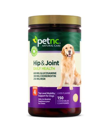 petnc NATURAL CARE Hip & Joint Health Level 4 Liver Flavor 150 Chewables