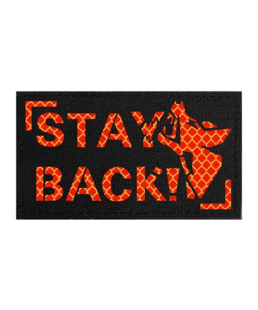 Oneigris dogs patches orange/black hi-vis Reflective Material Laser-cut design.