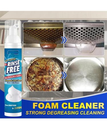 Dumalt Foam Cleaner Dumalt Rinse Free Foam Cleaner All Purpose Rinse Free Cleaning Spray Foam Cleaner Foaming Heavy Oil Stain Cleaner Deep Cleaning Spray Kitchen (1Pcs) - Buy Online on SooperMarket.com