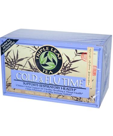 Triple Leaf Tea Cold & Flu Time 20 Tea Bags 1.4 oz (40 g)
