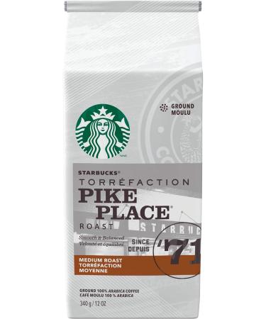 STARBUCKS Caramel Flavoured Ground Coffee 311g Bag & Pike Place Ground Coffee Medium Roast Coffee 100% Ground Arabica Beans - 340g Bags (Pack of 6 2040g) - Buy Online on SooperMarket.com