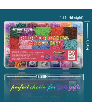 12800+ Rubber Bands Bracelet Kit | 28 Unique Colors | Loom Bracelet Craft Kit for Kids | Includes Accessories | Perfect Gift Set - Buy Online on SooperMarket.com