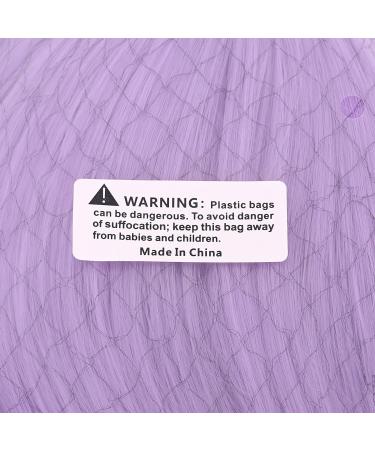 MapofBeauty 28 Inch Light Purple Curly Synthetic Wig with Side Bangs - Charming Women's Full Hair - Buy Online on SooperMarket.com