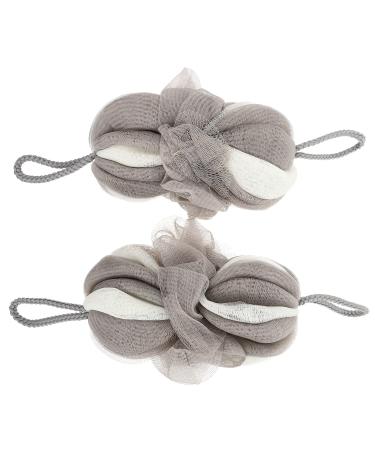 2pcs Long Bath Flower Shower Tools Shower Flowers Bubble Shower Sponges Bathroom Shower Balls Mesh Bath Balls Cartoon Bath Balls Mesh Bath Flowers Home Shower Balls Bathing Balls